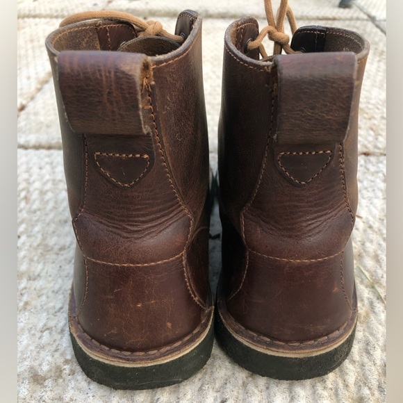 MENS CLARKS LEATHER LACE UP BOOTS - Picture 4 of 8